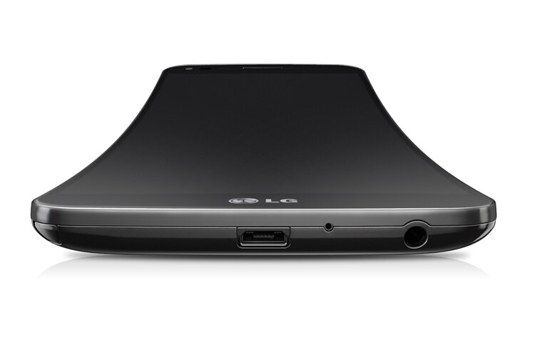 LG G Flex Premium Android Smartphone mit gebogenem 6'' POLED-Display, 2,3 GHz Quad-Core Prozessor und 13 MP Kamera, D955