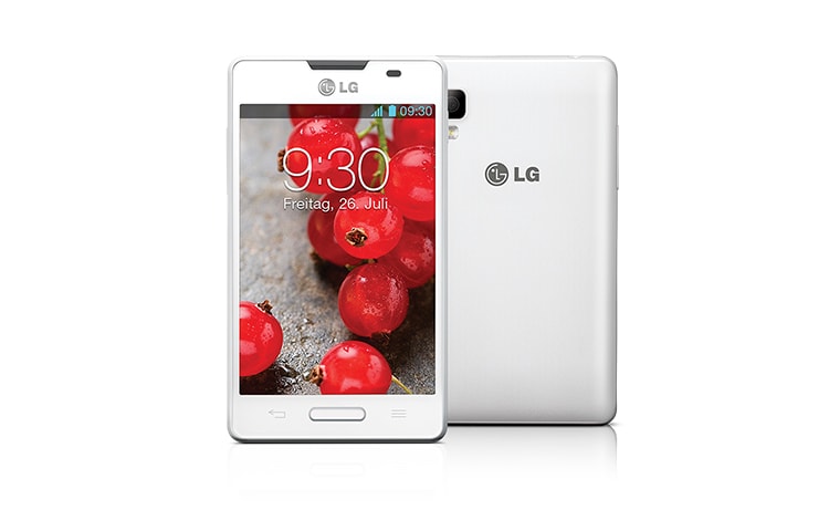 LG OPTIMUS L4'' Android Smartphone mit 3,8 Zoll IPS Full-Touchdisplay, 1 GHz Prozessor und 3 MP Kamera mit Sprachauslöser, E440