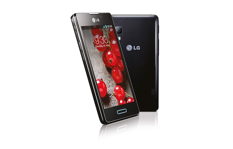 LG OPTIMUS L5'' Android Smartphone mit 4 Zoll IPS Full-Touchdisplay, 1 GHz Prozessor, 5MP Kamera mit Panoramafunktion und NFC, E460