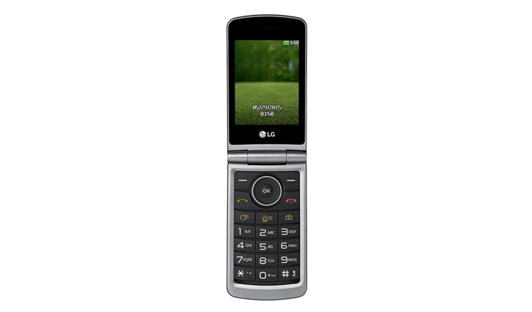 Vorderansicht von LG G350 Featurephone mit 3&#34; TFT Display, 8 MB Arbeitsspeicher und 1,3 MP Kamera G350