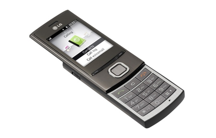 Vorderansicht von Pure Slider-Handy mit MP3-Player, E-Mail Client und Micro-USB Anschluss GD550