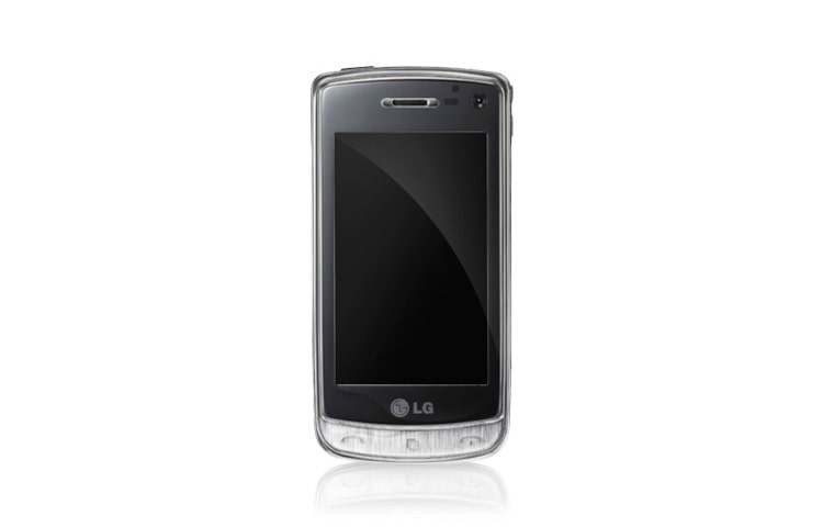Vorderansicht von Neuer Design-Trend mit weltweit erstem transparenten Handy. GD900 Crystal