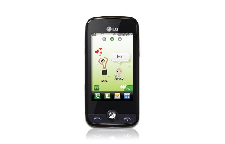 Vorderansicht von Cookie fresh Social Network Phone GS290 black