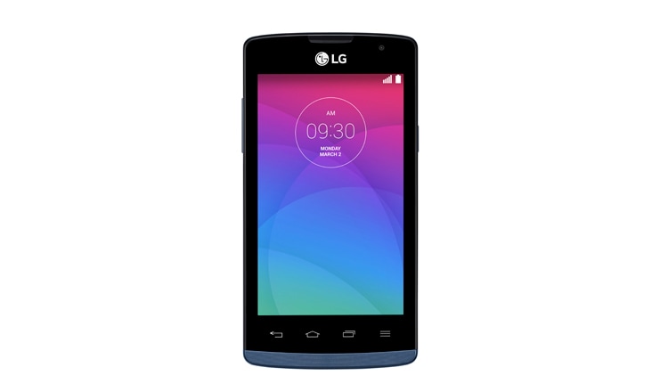 Vorderansicht von LG Joy Android Smartphone mit 4 Zoll Display, 1,2-GHz-Dual-Core-Prozessor H220
