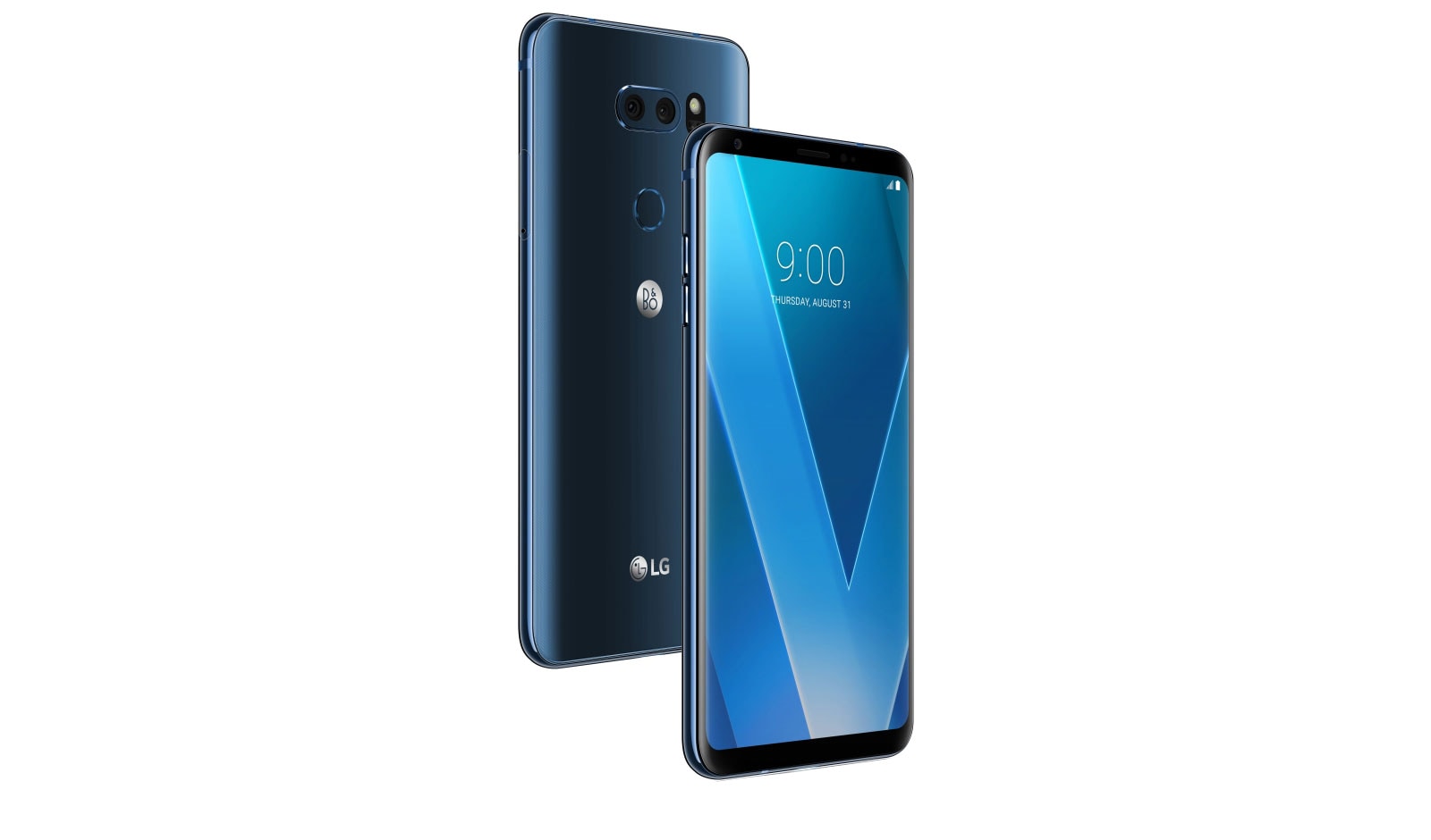 Vorderansicht von LG V30 Smartphone - Blau LG V30 Moroccan Blue H930