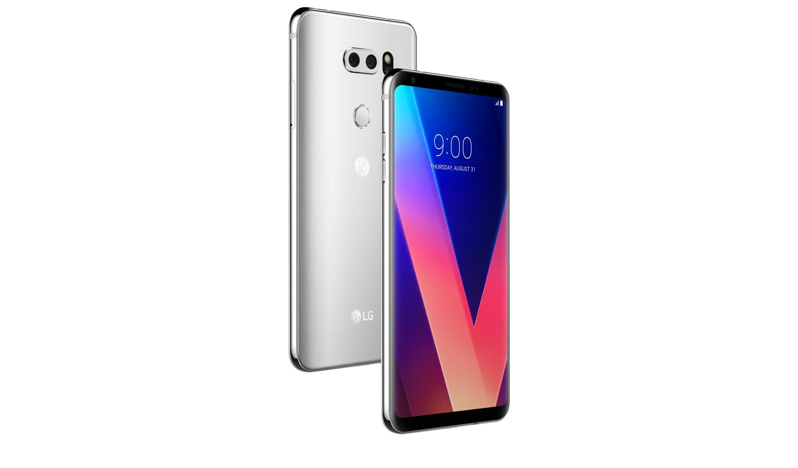 Vorderansicht von LG V30 Smartphone - Silber LG V30 Cloud Silver H930