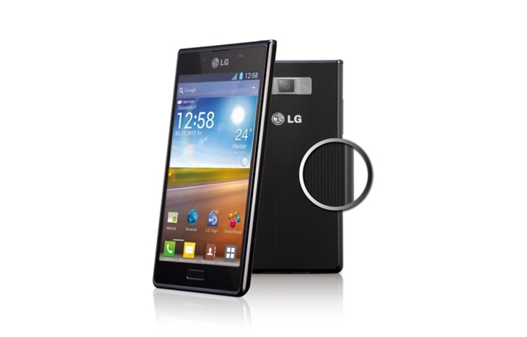 LG OPTIMUS L7 Stylisches Smartphone mit 4,3 Zoll NOVA Display, Android 4.0 & NFC, P700