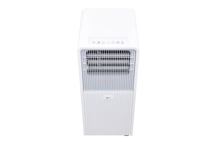 Oberes Bedienfeld und Anzeige der tragbaren Klimaanlage LG 9000 BTU P9NC09PSAB1