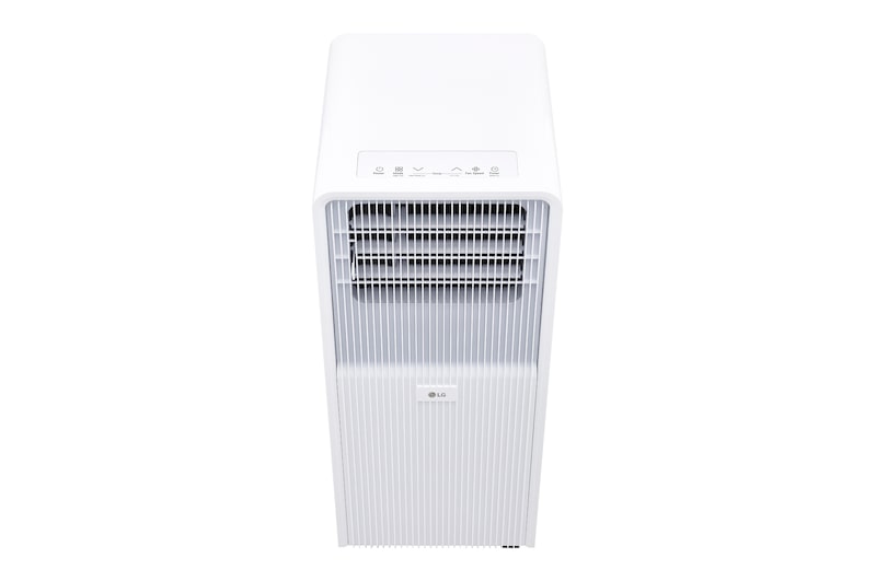 Oberes Bedienfeld und Anzeige der tragbaren Klimaanlage LG 9000 BTU P9NC09PSAB1