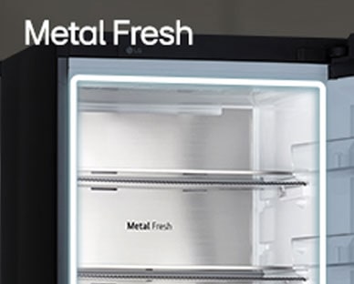 Bereich FRESHConverter® im Inneren des Kühlschranks.