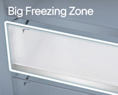 Bereich FRESHConverter® im Inneren des Kühlschranks.
