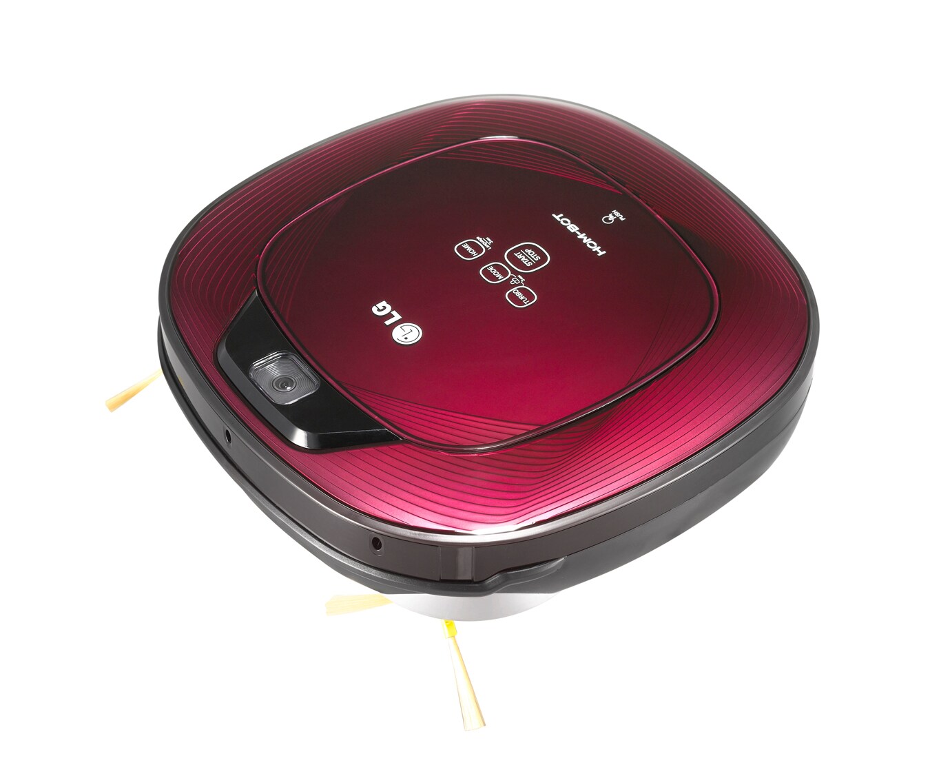 LG Quadratischer Roboterstaubsauger mit 2 integrierten Kameras, Antistoßkontrolle und 7 Reinigungsprogrammen, VR62601LV