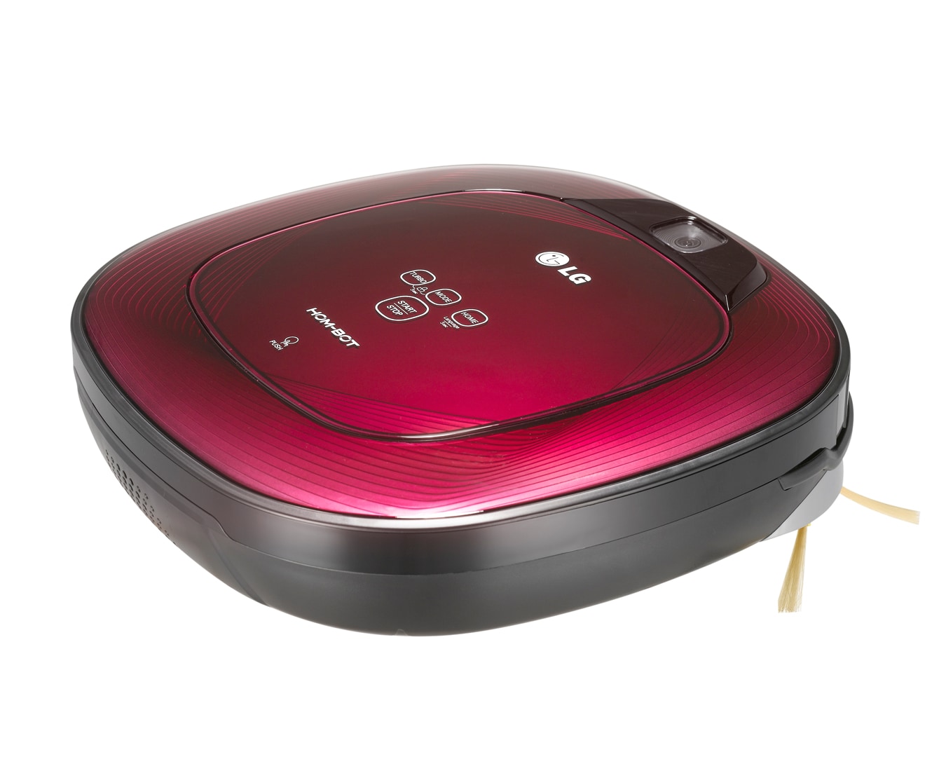 LG Quadratischer Roboterstaubsauger mit 2 integrierten Kameras, Antistoßkontrolle und 7 Reinigungsprogrammen, VR62601LV