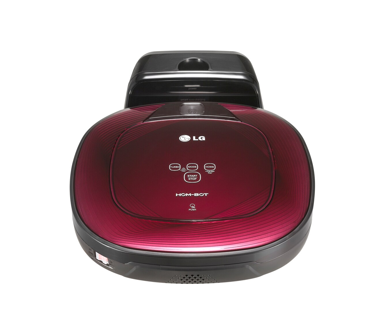 LG Quadratischer Roboterstaubsauger mit 2 integrierten Kameras, Antistoßkontrolle und 7 Reinigungsprogrammen, VR62601LV