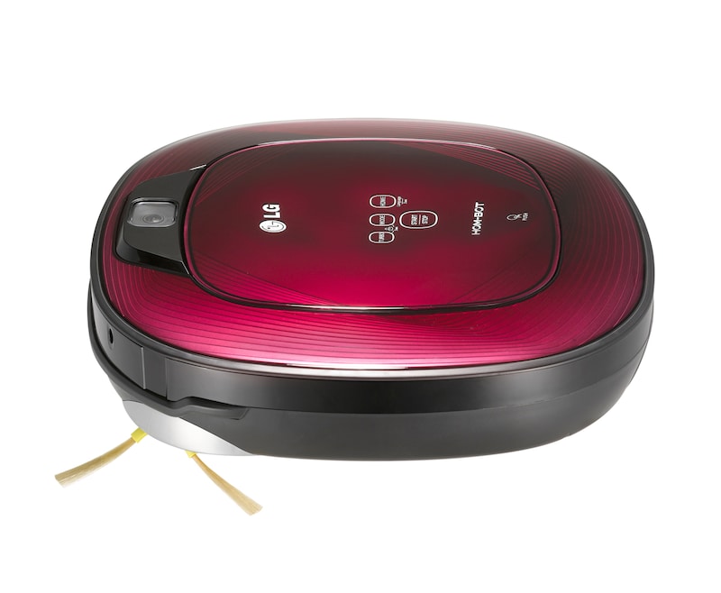 LG Quadratischer Roboterstaubsauger mit 2 integrierten Kameras, Antistoßkontrolle und 7 Reinigungsprogrammen, VR62601LV