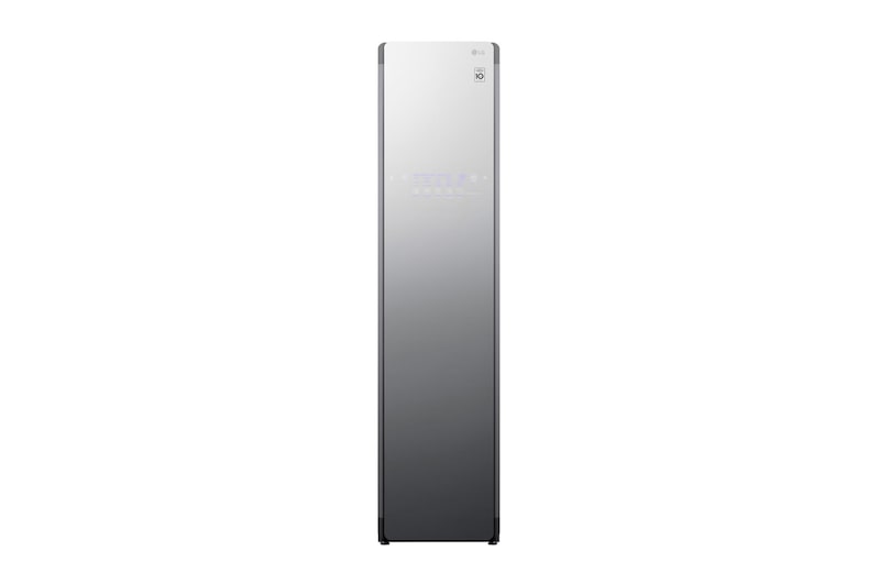 Vorderansicht von LG Styler Dampfschrank (5,2 kg, 185 cm hoch) mit Spiegelfront | S3MFC S3MFC