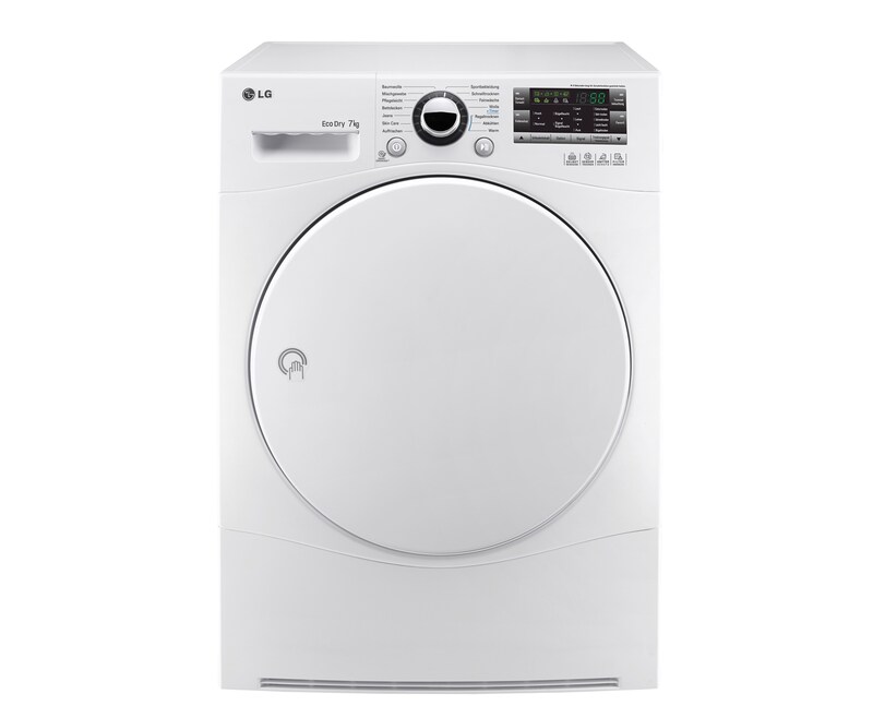 LG 8(7) kg Wäschetrockner mit Wärmepumpen-Technologie, RC7055AH1Z