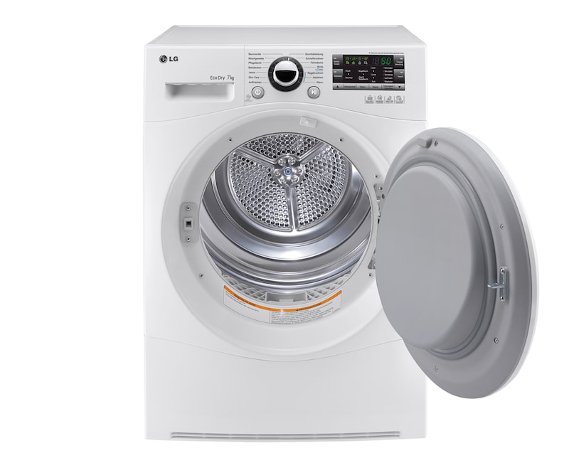 LG 8(7) kg Wäschetrockner mit Wärmepumpen-Technologie, RC7055AH1Z