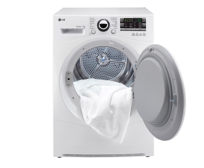 LG 8(7) kg Wäschetrockner mit Wärmepumpen-Technologie, RC7055AH1Z