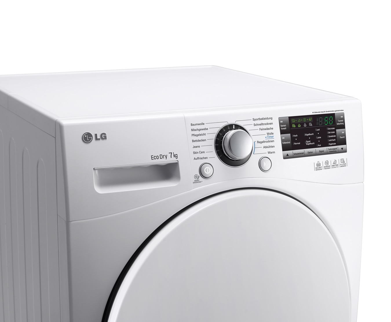 LG 8(7) kg Wäschetrockner mit Wärmepumpen-Technologie, RC7055AH1Z