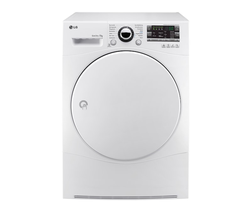 LG 8(7) kg Wäschetrockner mit Wärmepumpen-Technologie, RC8055AH1Z