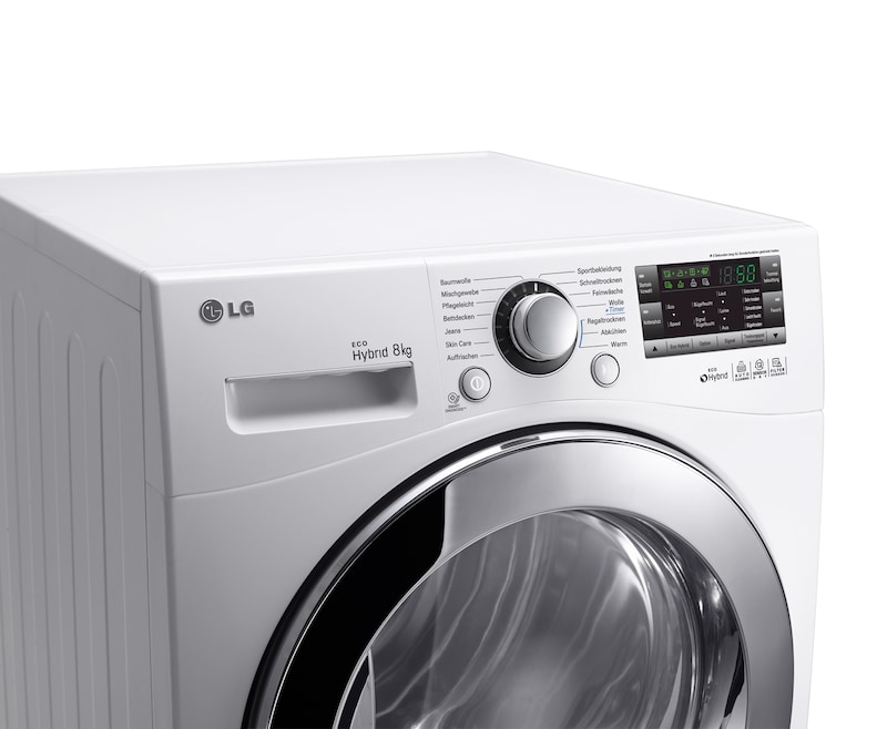 LG 9 (8,7) kg ECO Hybrid-Trockner mit Wärmepumpen-Technologie, RC8055APZ