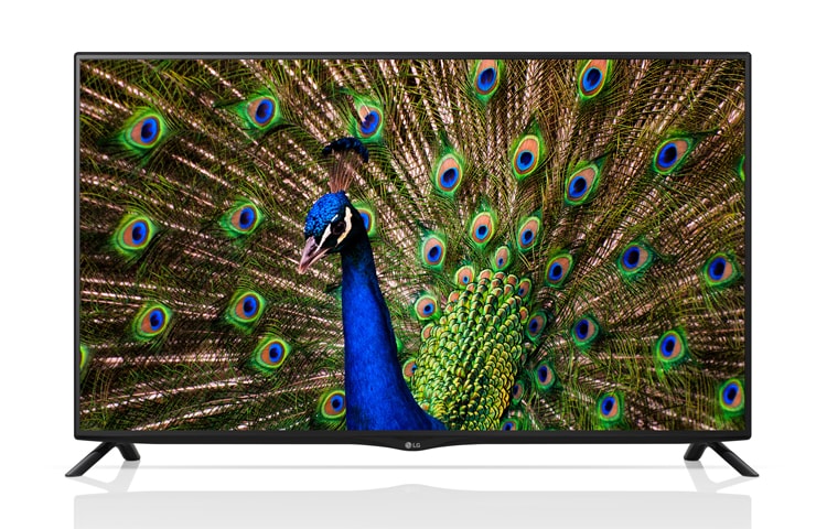 Vorderansicht von ULTRA HD TV von LG mit einer Bildschirmdiagonale von 40&#34;, Metallic Design und Netcast 4.5 40UF695V