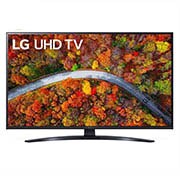 Eine Vorderansicht des LG UHD TV