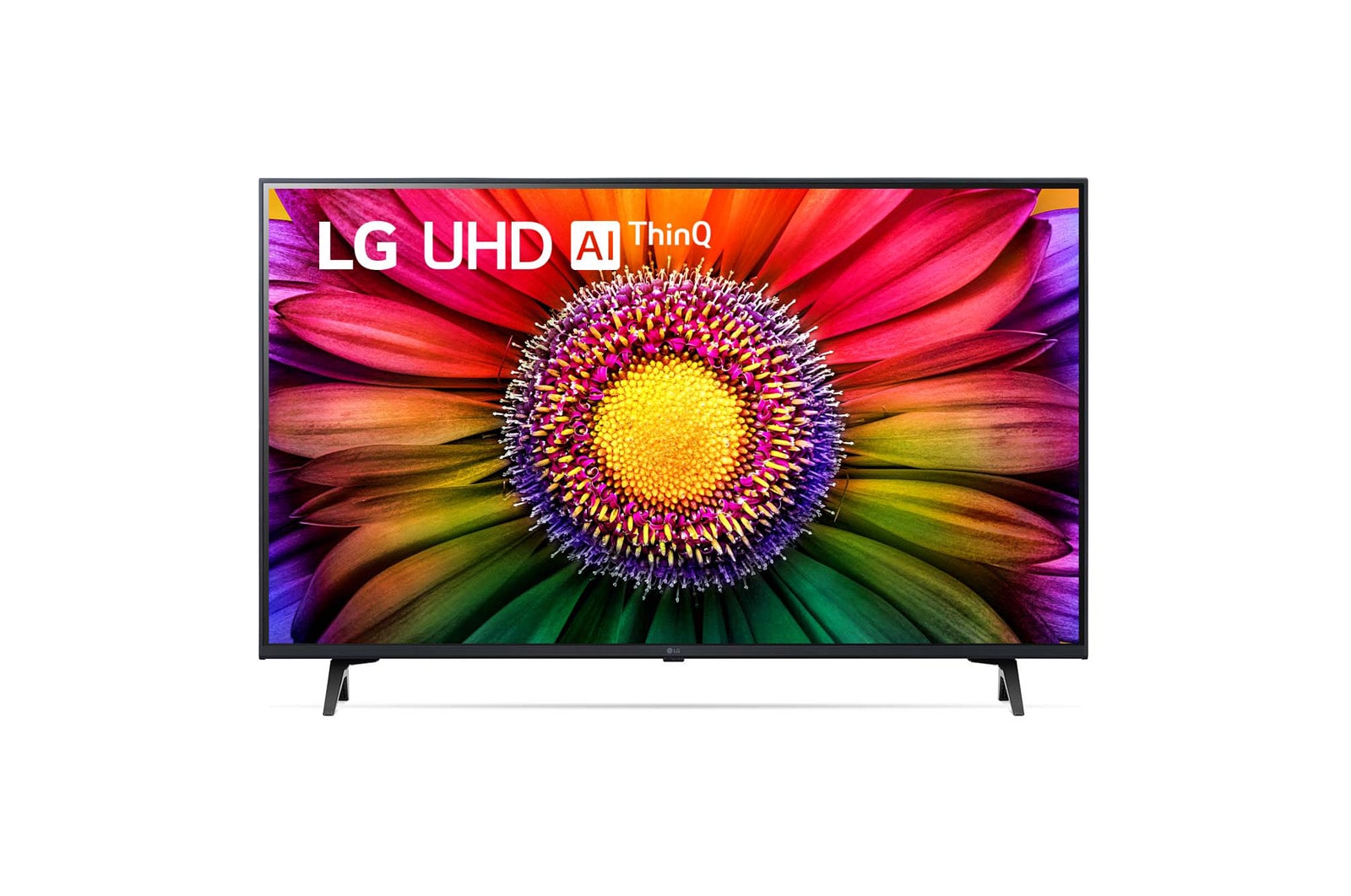 Eine Frontansicht des LG UHD TV