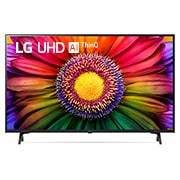 Eine Frontansicht des LG UHD TV