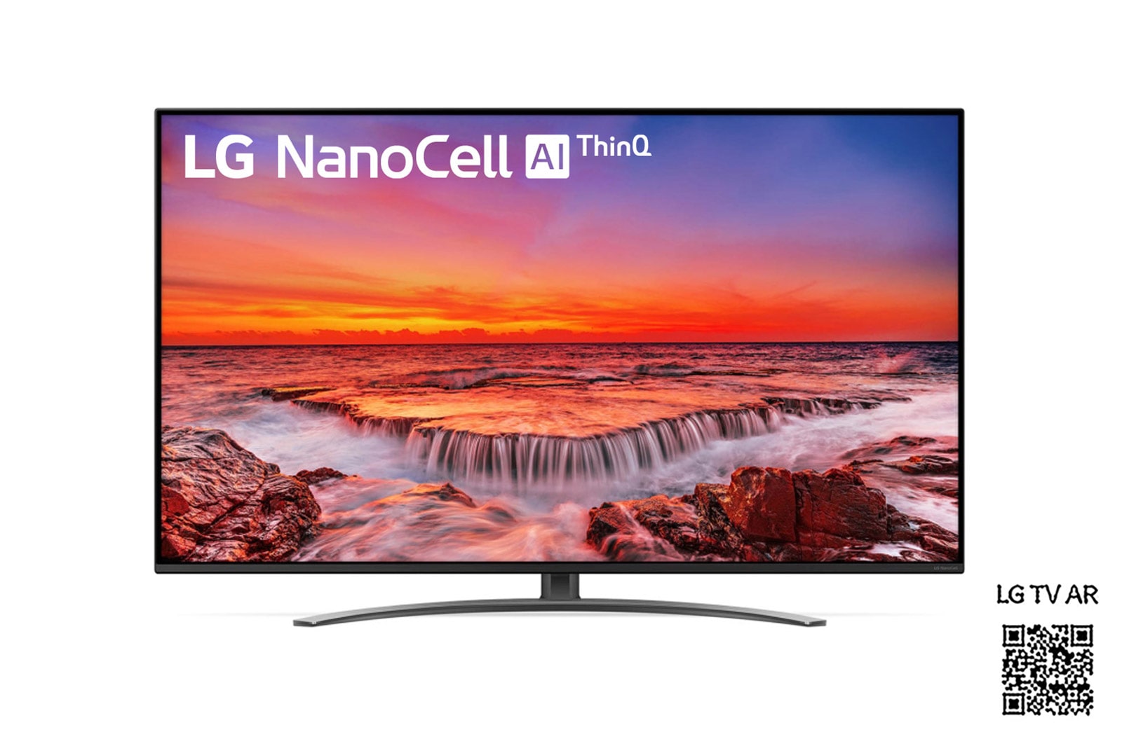 Vorderansicht von 55“ LG NanoCell TV 55NANO816NA