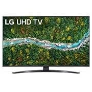 Eine Vorderansicht des LG UHD TV