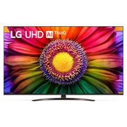 Eine Frontansicht des LG UHD TV