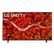 Eine Vorderansicht des LG UHD TV