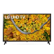 Eine Vorderansicht des LG UHD TV