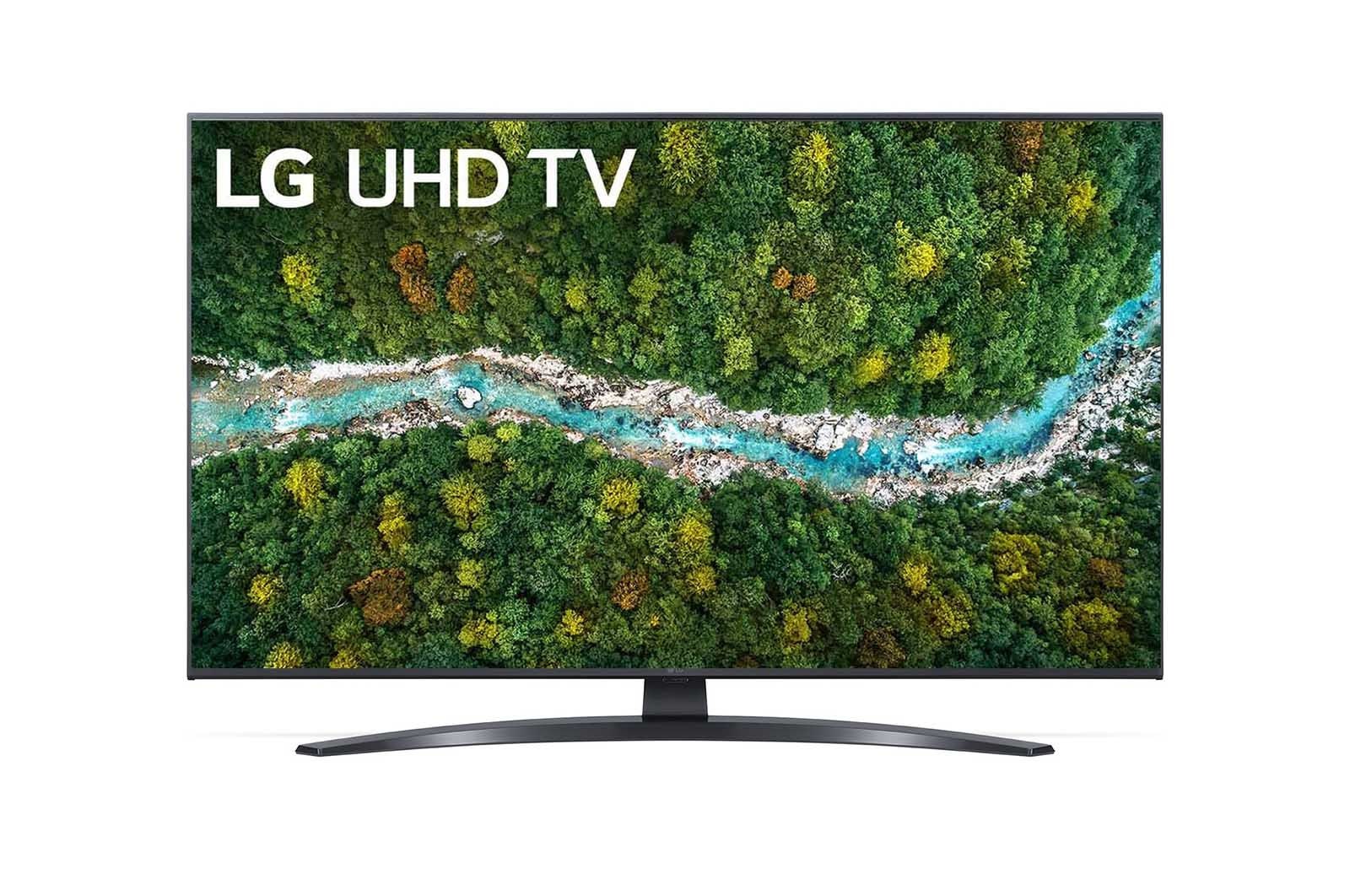 Eine Vorderansicht des LG UHD TV