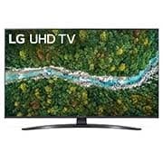 Eine Vorderansicht des LG UHD TV