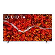 Eine Vorderansicht des LG UHD TV