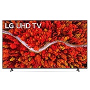 Eine Vorderansicht des LG UHD TV