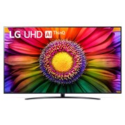 Eine Frontansicht des LG UHD TV