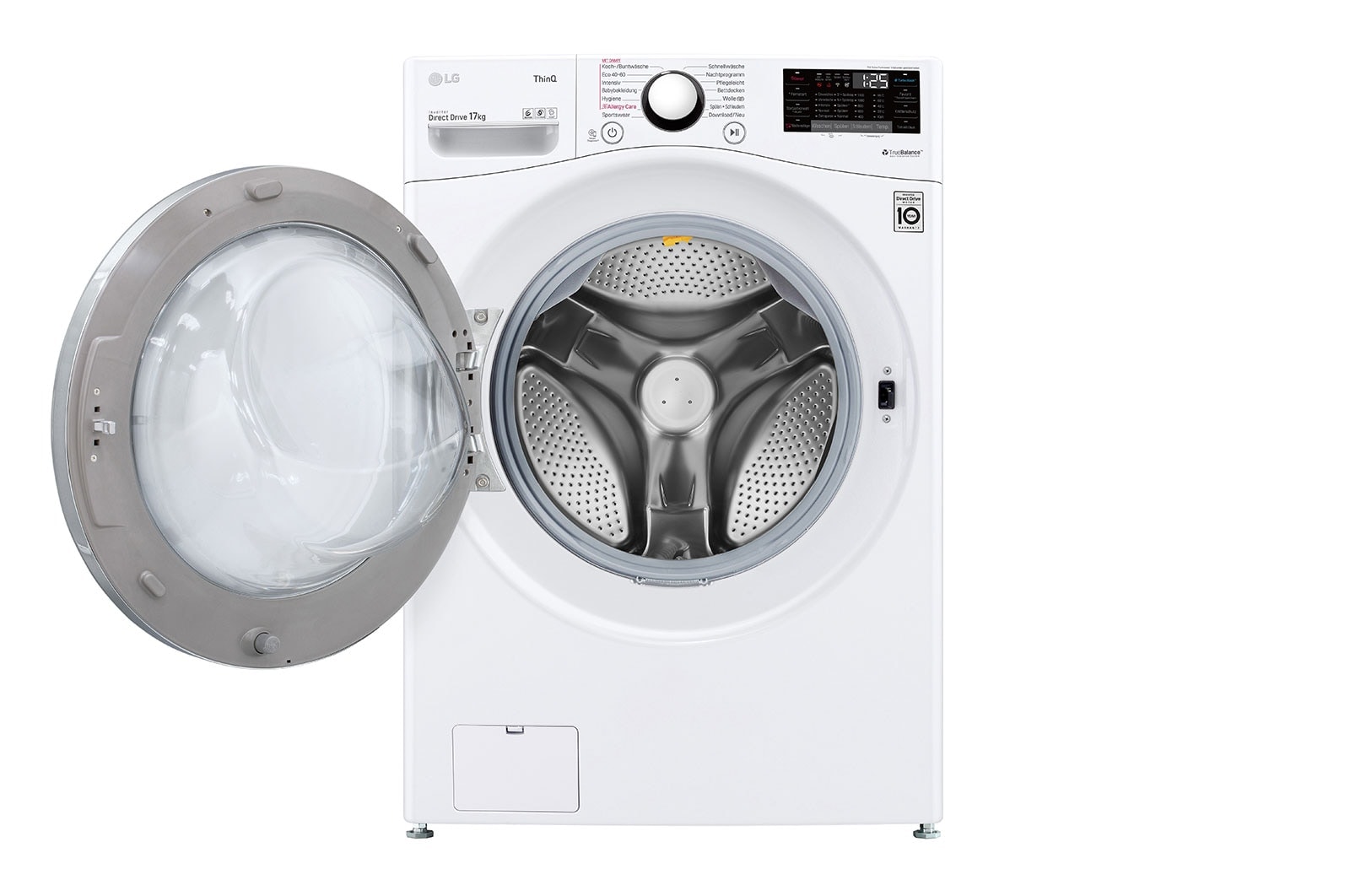 LG Waschmaschine mit 17 kg Kapazität | 1100 U/Min. | TurboWash™ | Steam | Wi-Fi -Funktion | LG F11WM17TS2, F11WM17TS2
