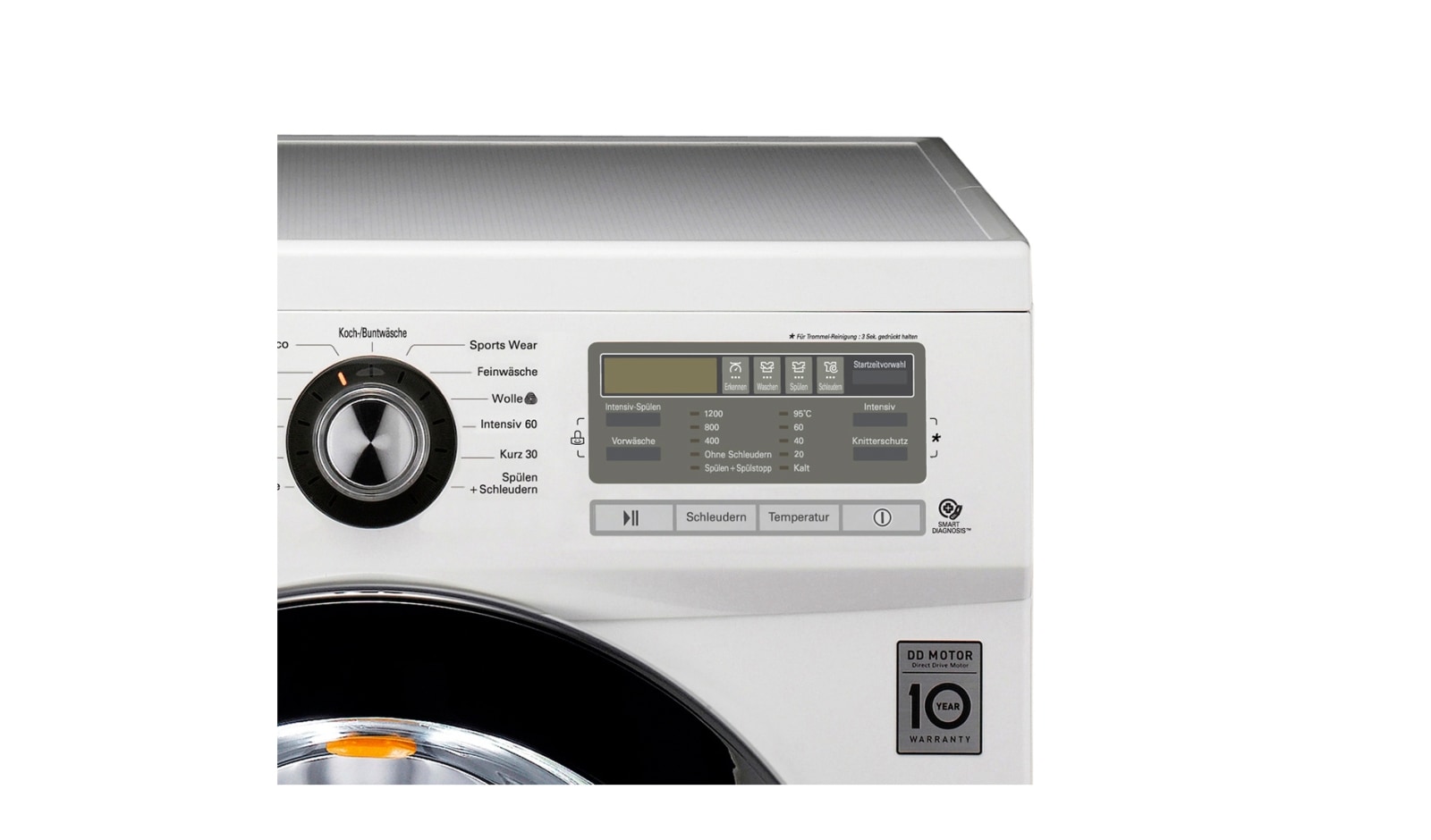 LG Waschmaschine mit bis zu 6 kg Fassungsvermögen, 6 Motion DirectDrive™ und einer Gerätetiefe von nur 44 cm., F1296NDAH