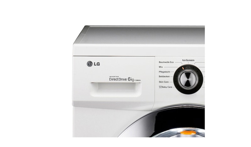 LG Waschmaschine mit bis zu 6 kg Fassungsvermögen, 6 Motion DirectDrive™ und einer Gerätetiefe von nur 44 cm., F1296NDAH