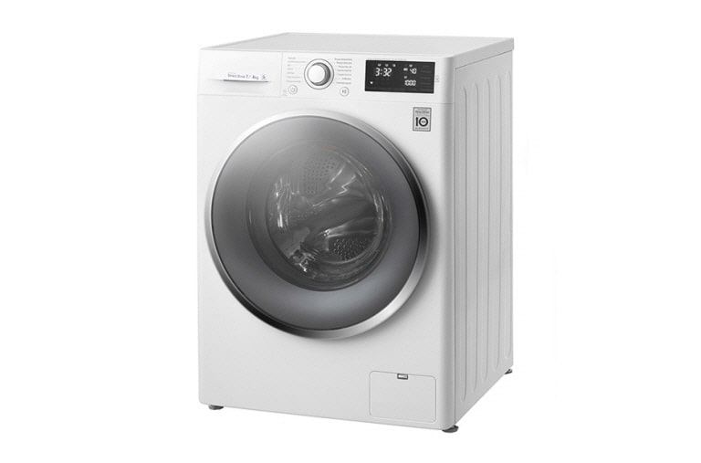 LG Waschtrockner mit 6 Motion Direct Drive™-Technologie. 7 kg Waschen / 4 kg Trocknen bei nur 45 cm Gerätetiefe., F12U2HDM1NH
