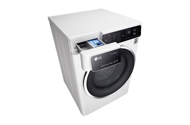 LG Waschmaschine mit 6 Motion Direct Drive™, 8 kg Fassungsvermögen, Turbowash™ und True Steam™, F14U1TBS2H