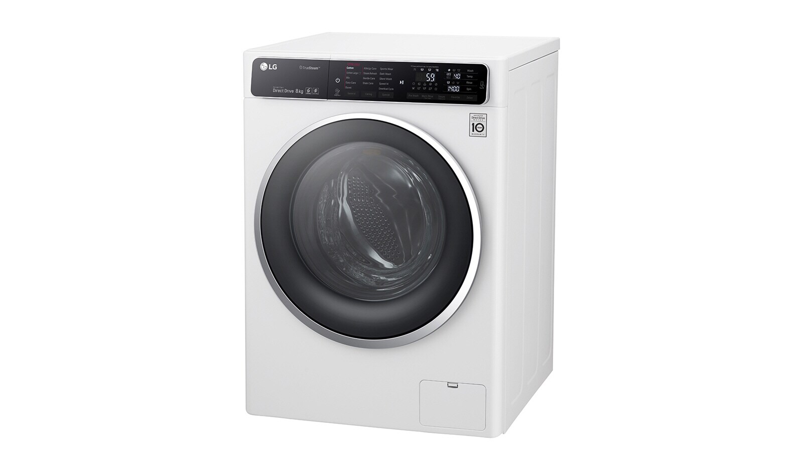 LG Waschmaschine mit 6 Motion Direct Drive™, 8 kg Fassungsvermögen, Turbowash™ und True Steam™, F14U1TBS2H