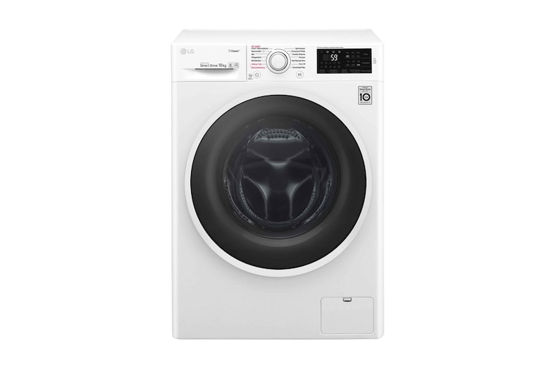 LG Waschmaschine mit Steam-Funktion | 10 KG Fassungsvermögen | Tag On NFC Funktion, F14WM10ES0