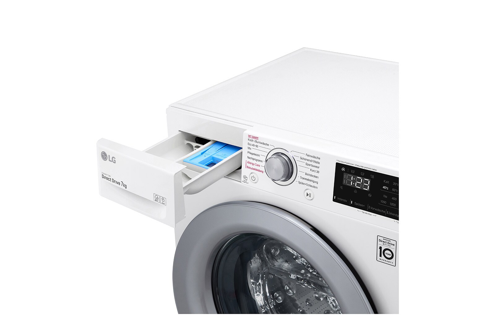 LG Waschmaschine | 7 kg | AI DirectDrive™ | 6 Motion DirectDrive™, F14WM7KS1E