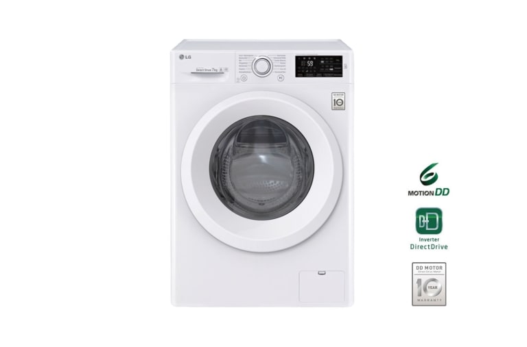 Vorderansicht von Waschmaschine | 7kg | 6 Motion Direct Drive™ | Inverter Direct Drive™ F14WM7LN0
