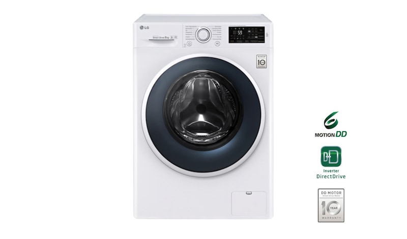 LG Waschmaschine | 8kg | 6 Motion Direct Drive™ | Inverter DirectDrive™ , F14WM8EN0